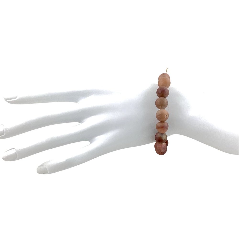 Monica Mauro Beaded Bracelet, S/M, Natural Druzy Agate, Quartz, Metaphysical - Picture 7 of 13